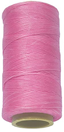 Anawakia 260 m Wachsfaden Nähgarn Allesnäher Gewachst Ledergarn Wachsband Thread Cord Ledergarn Nähen Handwerk Sattlergarn Zwirn Ø 0.8 mm (Rosa)