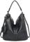 OBC Damen Tasche Shopper Hobo-Bag Henkeltasche Schultertasche Umhängetasche Handtasche Crossover CrossBag Damentasche Reisetasche Beuteltasche (Dunkelblau 47x33x17 cm)