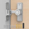 Sliding Barn Door Lock Hardware, 90 Degree Locks for Barn Doors, Flip Gate Latches for Barn, Garden, Bathroom, Outdoor, Garage, Window (Silver)