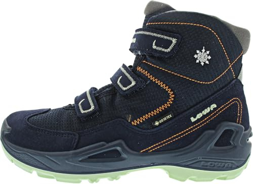 LOWA Jungen Stiefel Schuhe Milo GTX Mid Boots Leder-/Textilkombination Kinderschuhe Uni Milo GTX mid-Boots warm Winter