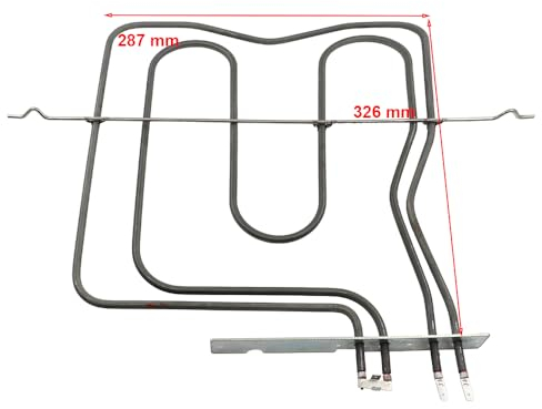 JCSPARES® - Resistenza Doppia Superiore 1000 + 1200 W Grill Elemento RIscaldante Per Forno Compatibile Con Hotpoint Ariston Ed Ulteriori