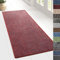 KARAT Teppich Läufer für Küche, Flur & Wohnraum - Teppichläufer auf Maß - Meterware - Flurteppich - Küchenläufer - Wohnzimmer Teppich (80 x 500 cm, Ponto - Rot)