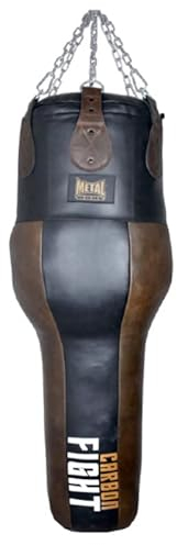 METAL BOXE - Sac de Frappe Thaï Cuir Carbon Fight 120