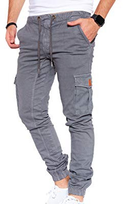 8009 Herren Cargohose aus Baumwolle männer Cargohose Chino Hose Freizeithose Slim fit Cargohose Slim fit Chino Hose stylisch Cargohose (as3, Numeric, Numeric_29, Plus, Regular, C-Gray, 38)