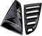 Flügel Lippe Für Ford Für Mustang Rear Quarter Window Louvers Spoiler Scoops 2015 2016 2017 2018 2019 2020 Car Tunning Panel Side Air Vent Cover Heckspoiler (Farbe : Shiny Black)