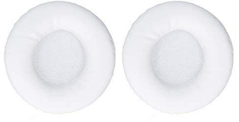 Dioche Ohrpolster für MDR V55 Kopfhörerpolster Kunstleder Schaumstoff Headset Kissen Ohrpolster Abdeckungen für Athws70 Athws77 Athws99 Mdrv55 Mdrv500 Mdr7502(Weiß)