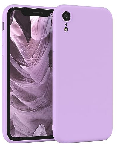 EAZY CASE - Housse en Silicone pour iPhone XR Housse Souple Antichoc Housse pour Portable avec Protection pour Appareil Photo Fines Premium Protection Cover TPU Phone Bumper en Violet
