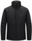 33,000ft Herren Softshelljacke Wasserabweisende Übergangsjacke Warmes Fleece Gefüttert Outdoorjacke Funktionsjacke Leichte Wanderjacke mit Stehkragen Schwarz XXL