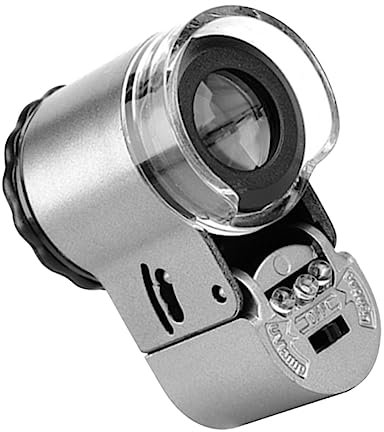 -beleuchtete Mini-Lupe Mit 50-facher Vergrößerung Tragbarer Schmuckidentifizierer Für Sammler Und Bastler