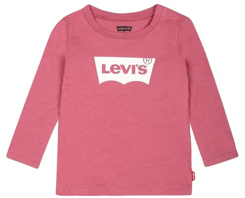 Levi's Baby Girls Lvg L/S Batwing Tee T-Shirt, Rose Wine, 18-24 Months