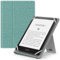 MoKo Étui Universel pour 6 6.8 7 Kindle eReaders Fire Tablette - Kindle/Voyaga/Lenovo/Sony Kindle E-Book E-Reader Tablette, Coque en PU avec Support Réglable et Dragonne, Denim Vert