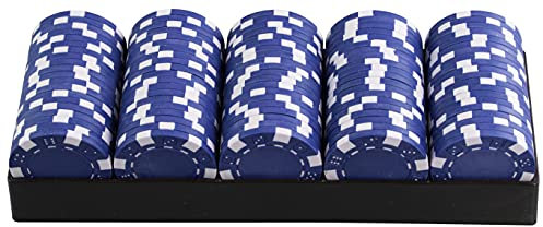 11,5 g Casino Style Poker Chips | Poker Chips Ersatz (Blau, 300 Chips)