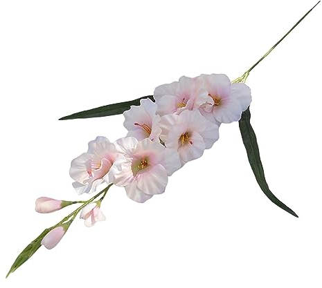 NeaxgeandX Künstliche Gladiolen-Blume, lebendige Kunstblume für Zuhause, Büro, Festival, Champagner, 65 cm