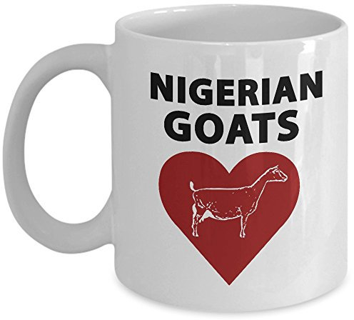 Tasses À Café Nigerian Goat Heart Nigerian Goats Owner I Like & Love My Goats Goat for Men and Women Mug Ceramique Idéal Tasse Personnalisable Rétro Tasse À Thé pour Cadeau Travail 330Ml
