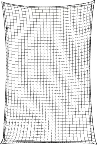 vidaXL Anhängernetz, Hängernetz mit Gummiseil, Abdecknetz für Anhänger, Transportnetz Ladungssicherungsnetz Gepäcknetz, Schwarz 3x2m PP