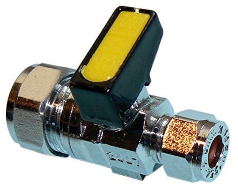 15mm x 8mm Mini Lever Gas Reducing Ball Valve (Known as Gas reducing Valve / 15mm Ball Valve / 15mm Gas Isolation Valve/Gas isolating Valve Also Available in 8mm, 10mm, 15mm)