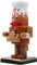 MAGICLULU Madera Navidad Cascanueces De Madera Pastelero Marionetas Figuras Ventana Cascanueces Presente Decorativo Coleccionable Cascanueces Mesa Festival Decoración Marrón