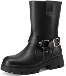 QUEEN HELENA Stivaletto Biker Stivali Bassi Casual Donna X31-69