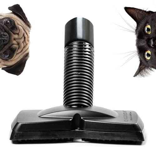 FurEater Tierhaar Staubsaugeraufsatz - Verbesserte Version | Staubsaugerbürste zur Entfernung von Tierhaaren, Fusselentferner für Möbel, Teppiche, Autoinnenräume, Tierhaarbürste mit Universaladapter
