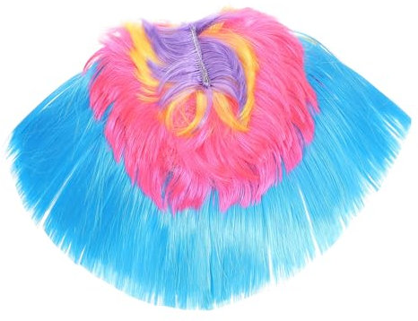 Healeved Rainbow Punk Perücke Für Karneval Und Halloween Bunte Cosplay-perücke Mit Sicherem Sitz Für Partys Und Festliche Anlässe Unisex Einfach Zu Tragen