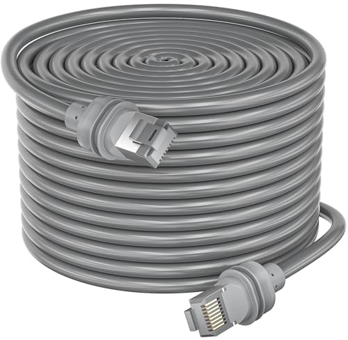 SMICEM Starlink Gen 3 Cable 40m Waterproof Extension Cable, Replacement Ethernet Cable for Starlink Standard Actuated Gen 3 Satellite V8
