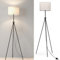 EMKE Stehlampe Wohnzimmer Stehleuchte Schwarz, E27 Standleuchte LED Retro Leselampe Floor Lamp Stehlampe Schlafzimmer Outdoor Stehlampen Bogenlampe