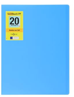 PAGNA 21012-13 Sichtbuch A4 PP School hellblau
