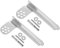 SHINEOFI 2Sets Kit Cerniere per Porte Frigorifero Cerniere Galvanizzato per Frigoriferi e Congelatori Accessori per Mantenere
