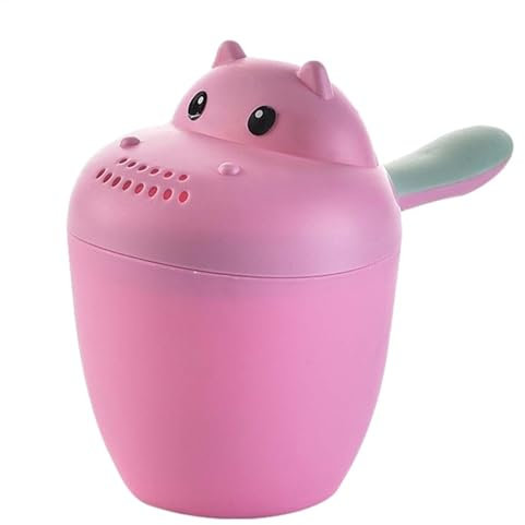 Baby Bath Rinse Cup,Shampoo Rinser 𝗕𝗮𝗯𝘆 𝗕𝗮𝘁𝗵 Soft Rim 𝗕𝗮𝗯𝘆 𝗕𝗮𝘁𝗵 Rinser Baby Rinse Cup Wash Hair Cup Child Shower 𝗕𝗮𝗯𝘆 Shower Water Scoop,Children Bath Jug (pink)
