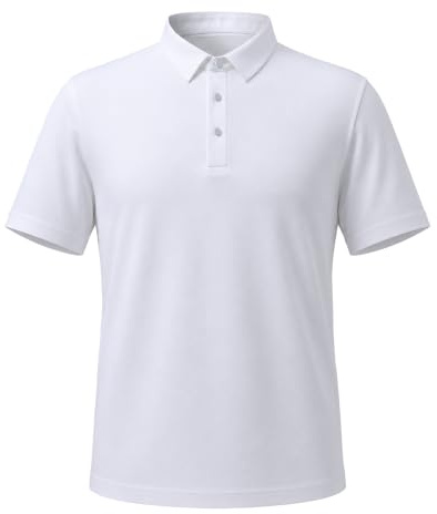 Allthemen Polo Homme Manches Courtes Extensible Chemise Col Boutonné Confort Loisirs Shirts Business Respirant
