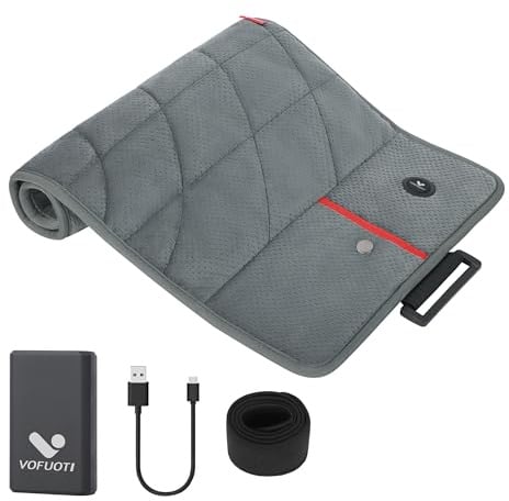Heizdecke mit Akku Kabellos,10000mAh,Heizkissen Rücken mit 3 Heizstufen,Wärmekissen Elektrisch für Rücken,Schulter,Bauch,Nacken,Beine Knie,Upgrade Klettverschlussband,Muttertagsgeschenk für Frauen