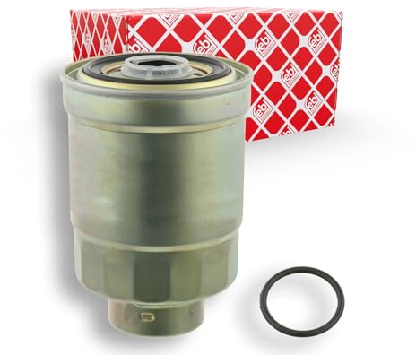febi bilstein 26303 Kraftstofffilter mit Dichtring, 1 Stück | Kompatibel mit: HYUNDAI H-1 / STAREX Bus, H-1 Kasten, H100 Bus