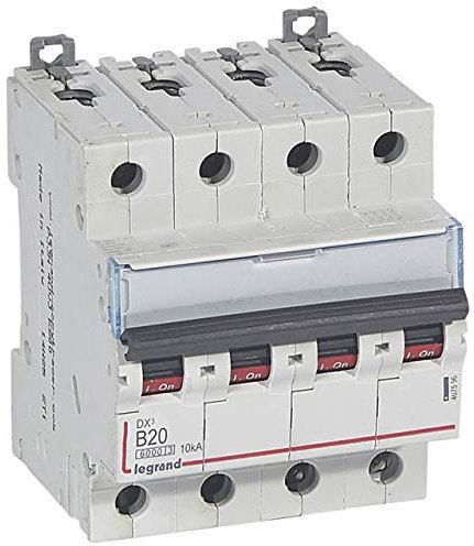 Disjoncteur DX³6000-4P 400V~ 20A - courbe B - 4 modules