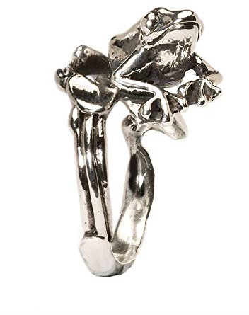 Trollbeads Damen-Ring Tree Frog 925 Silber Gr. 58 (18.5) - TAGRI-00148
