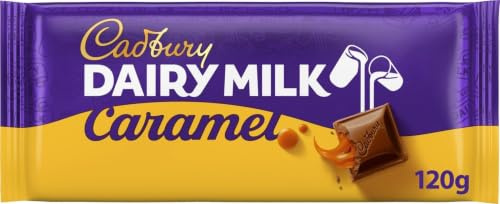 Cadbury Dairy Milk Caramel Chocolate Bar, 120 g (Pack of 1) | Deliciously Indulgent, Rich & Creamy Texture, For Sharing, Great for Any Occasion
