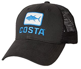Costa Del Mar Thunfisch Trucker Hut, Schwarz/Schwarz, Einheitsgröße