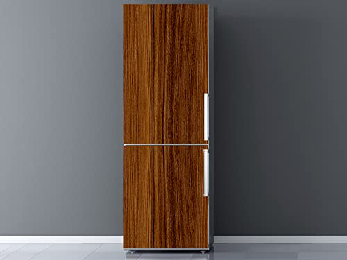 Pegatinas Vinilo para Frigorífico Vetas Madera | Varias Medidas 185x70cm | Adhesivo Resistente | Pegatina Adhesiva Decorativa de Diseño Elegante