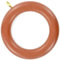 Merriway BH05770 (24 Pcs) Wooden Curtain Drapery Pole Rod Rings with Screw Eye, Inner Diameter 45mm (1.3/4 Inch) Outer Diameter 70mm (2.3/4 Inch) Dark Brown - Pack of 24 Pieces