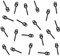 Bank Tackle Bait Screws 12mm 3 Styles Black Metal Carp Fishing Terminal Rig Tackle Pop Ups (Bait Screw with 3.1mm Ring, x 100 Pack)