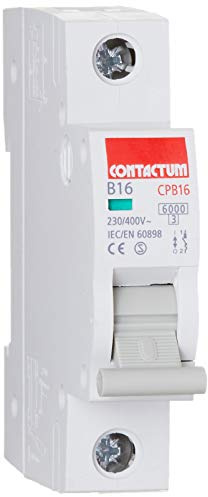 Contactum CPB16 SP MCB, Type B, 16A, 6kA