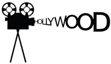 ambiance-live Wandtattoo Kino Hollywood – 55 x 120 cm, schwarz