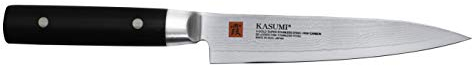 Kasumi 82015 - Couteau Japonais Damas Universel 15cm - Couteau de Cuisine idéal pour découper, émincer ou hacher des pièces Moyennes (viandes ou légumes)