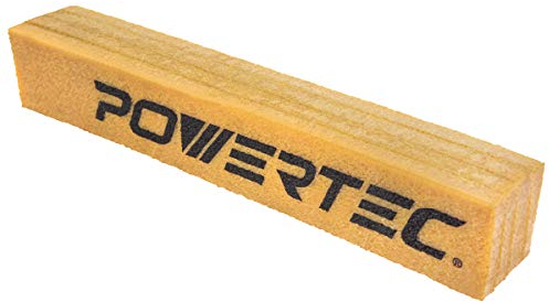 POWERTEC 71407 Abrasive Cleaning Stick for Sanding Belts & Discs 12 | Natural Rubber Eraser - Woodworking Shop Tools for Sanding Perfection