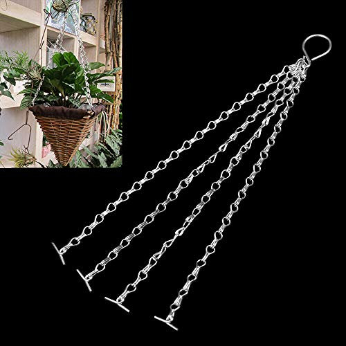 SWL-seller UK Stock 3x Easy Fill Spare Replacement 4 Strand Chains For 14 Hanging Basket