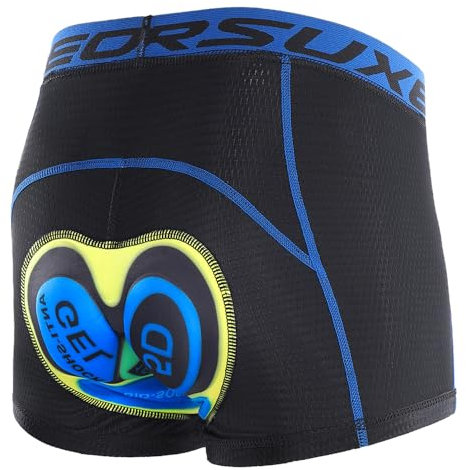 Lixada Radfahr-Shorts, Sweatshirt, Berg, Radsport, saugfähig, schnell trocknend, gepolstert, 5D-Gel, gepolstert, MTB, Fahrradunterwäsche, Shorts für Herren