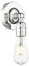 Phansthy Loft-Wandlampe Vintage Industrie Wandleuchte Wandbeleuchtung Schicke schlichte Wandleuchte Industrial Style (Chrome Farbe)