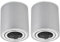 Sweet Led 2x Aufbaurahmen Silber GU10 Aufbauspots Rund Deckenspots aus Aluminium Deckenleuchte Aufputz schwenkbar Spots 230V Deckenlampe schwenkbar Aufbauleuchte