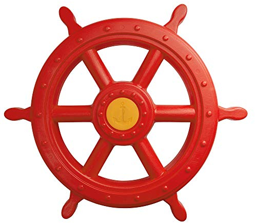 Kinder Steuerrad FÜR Schiff/SPIELTURM AUS Kunststoff Ø 55 cm ROT