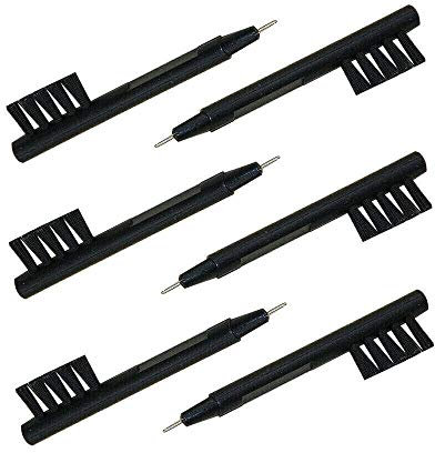 JYT GROUP 3 in 1 Hearing Aid Cleaning Magnet Brush Universal Cleaning with Wax Loop and Battery Magnet Insert Tool(6 PCS)