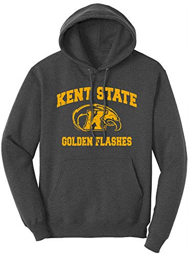 Georgia Southern Eagles Retro Distressed Vintage Lightweight Adult Pullover Hoodie Navy, Kent State Char Heather, Large